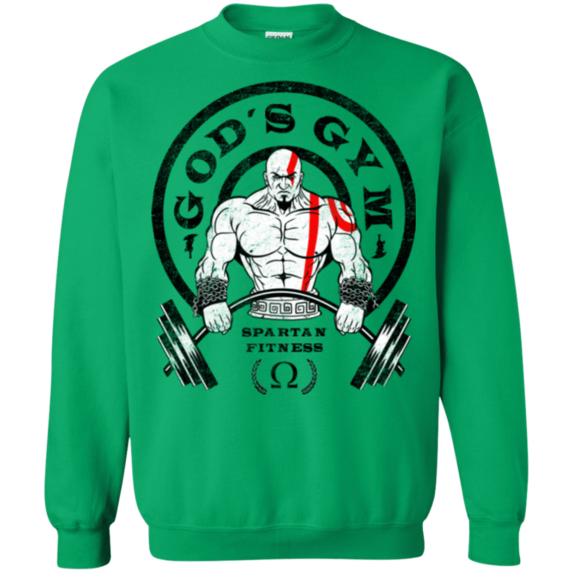 Sweatshirts Irish Green / Small God's Gym Crewneck Sweatshirt