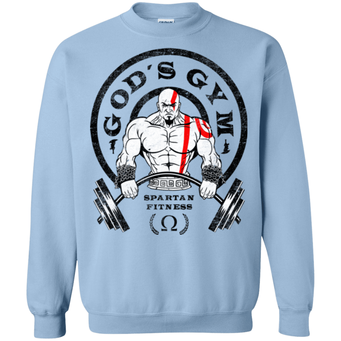Sweatshirts Light Blue / Small God's Gym Crewneck Sweatshirt