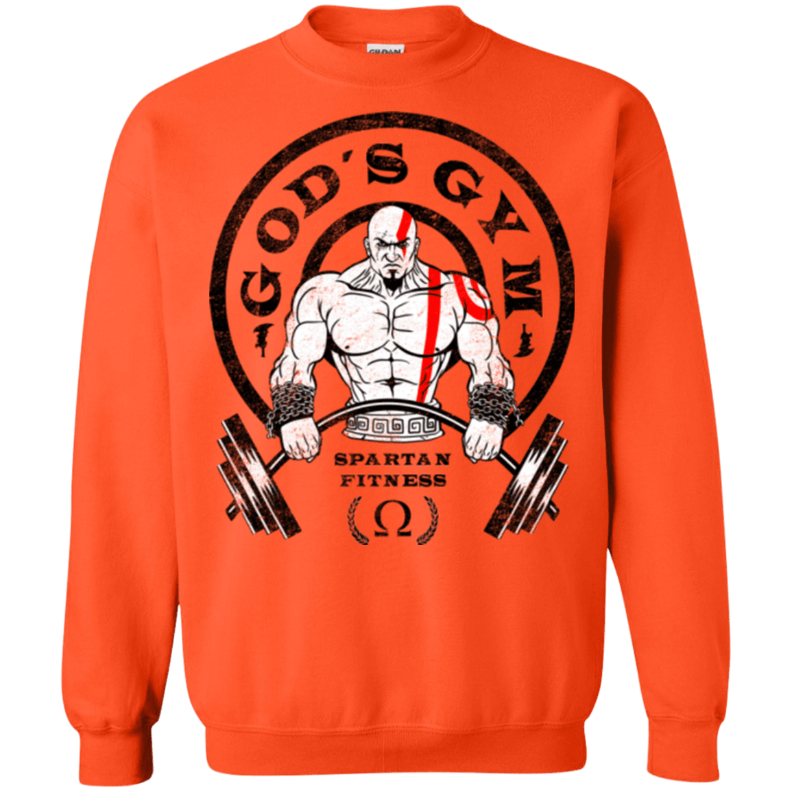 Sweatshirts Orange / Small God's Gym Crewneck Sweatshirt