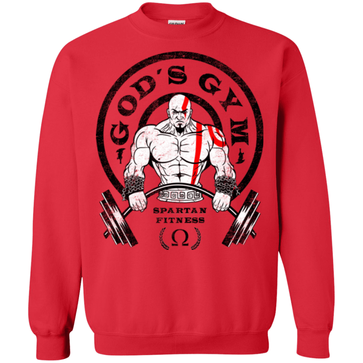 Sweatshirts Red / Small God's Gym Crewneck Sweatshirt