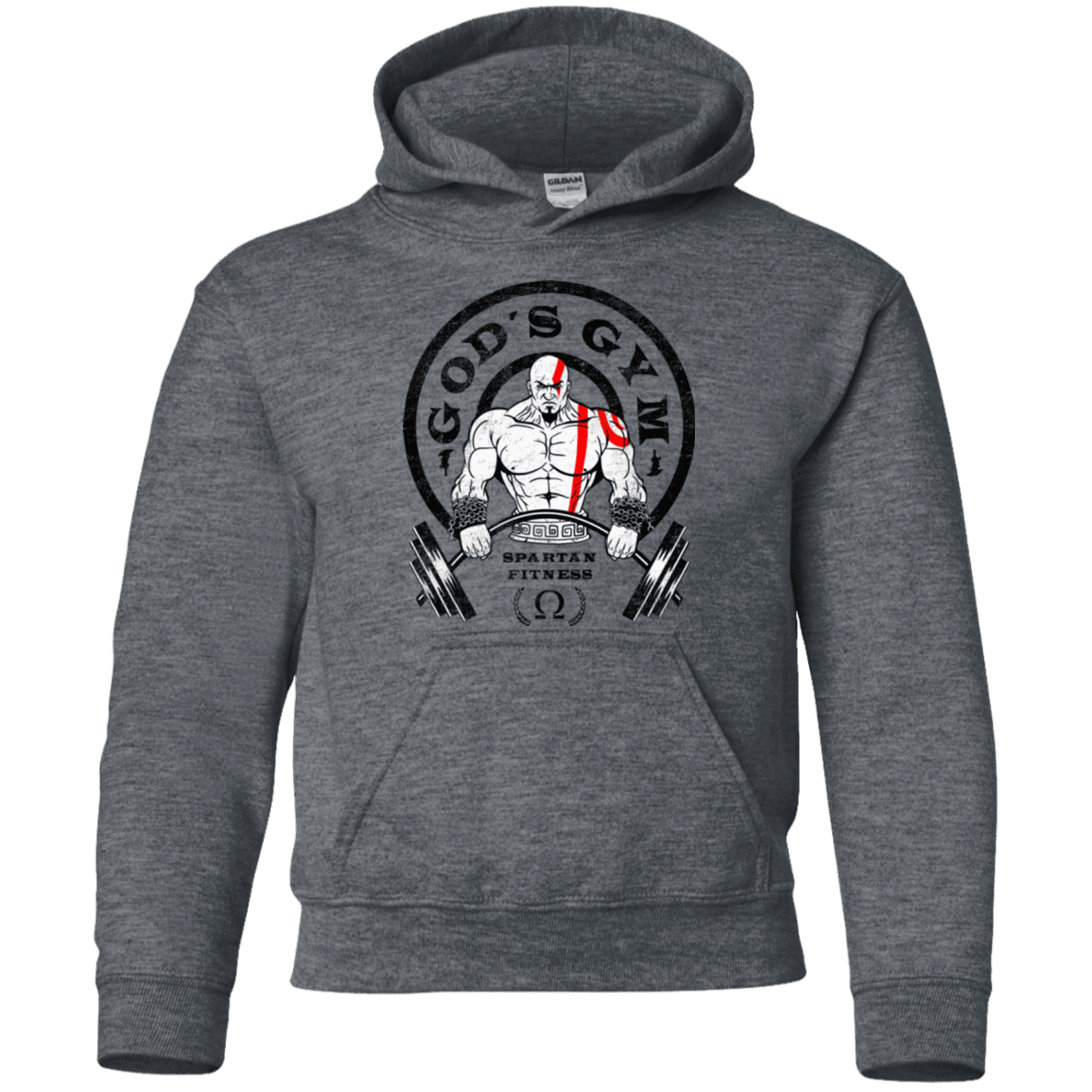 Sweatshirts Dark Heather / YS God's Gym Youth Hoodie