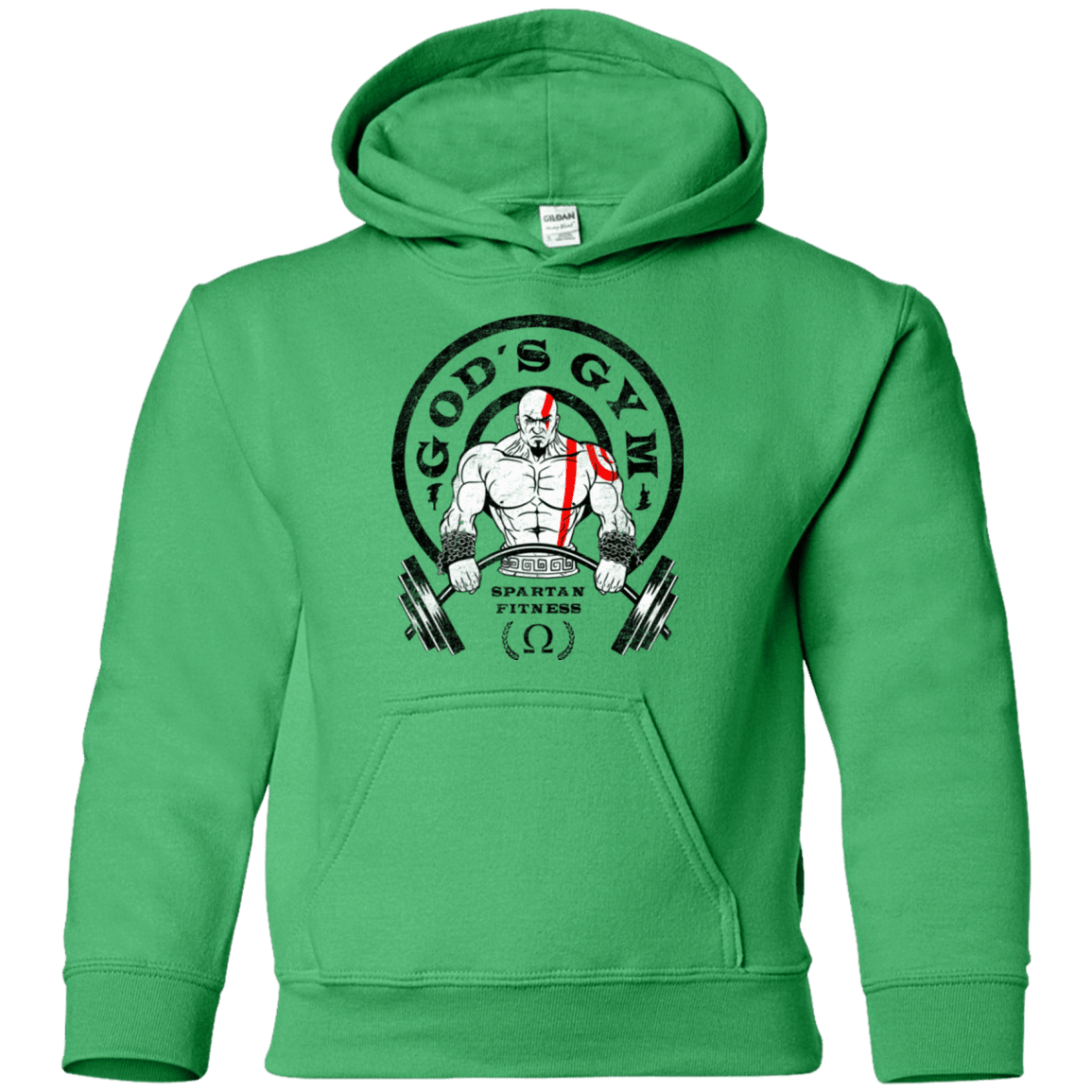 Sweatshirts Irish Green / YS God's Gym Youth Hoodie