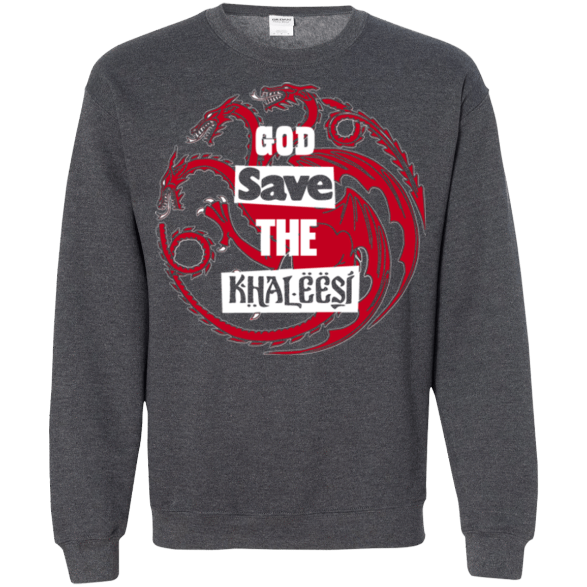 Sweatshirts Dark Heather / Small God save Crewneck Sweatshirt