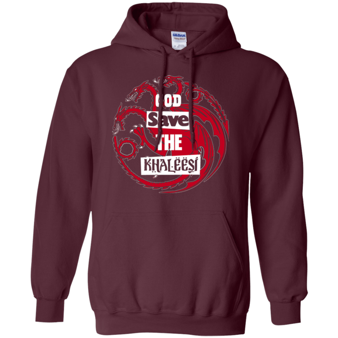 Sweatshirts Maroon / Small God save Pullover Hoodie