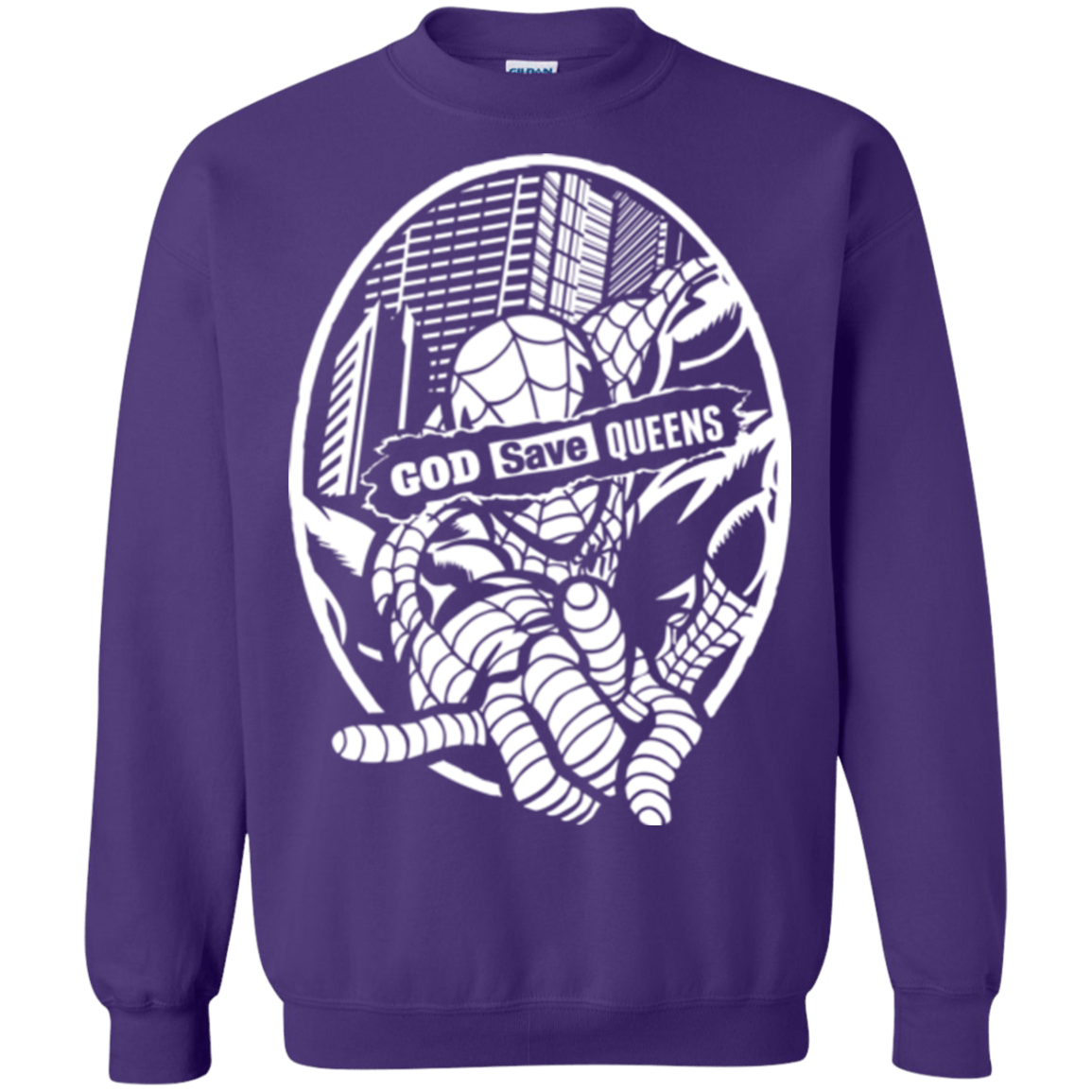 Sweatshirts Purple / Small GOD SAVE QUEENS Crewneck Sweatshirt
