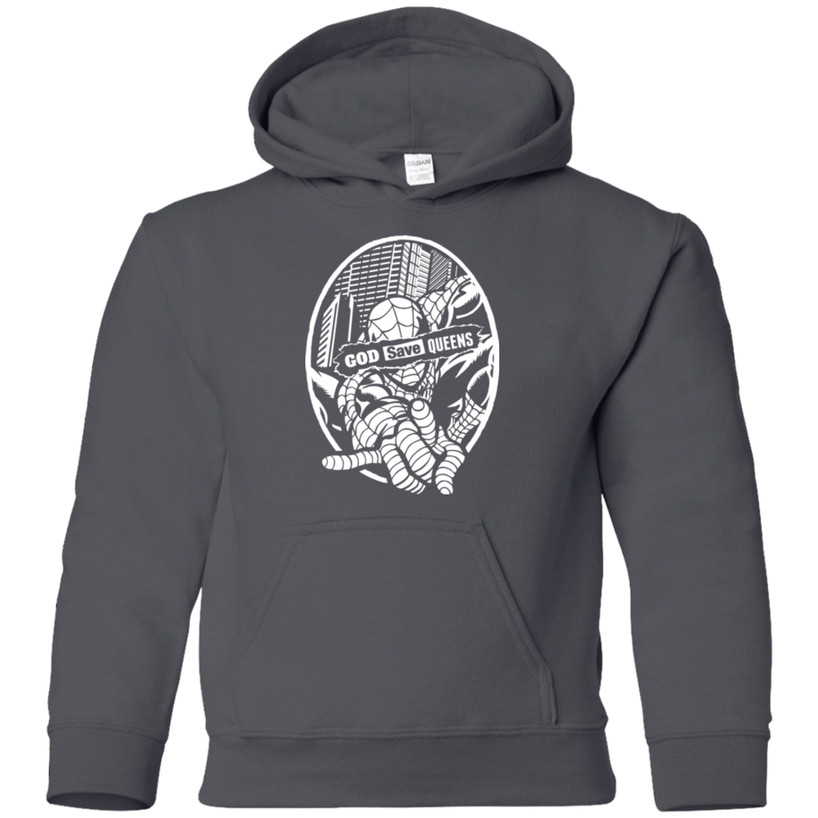 Sweatshirts Charcoal / YS GOD SAVE QUEENS Youth Hoodie