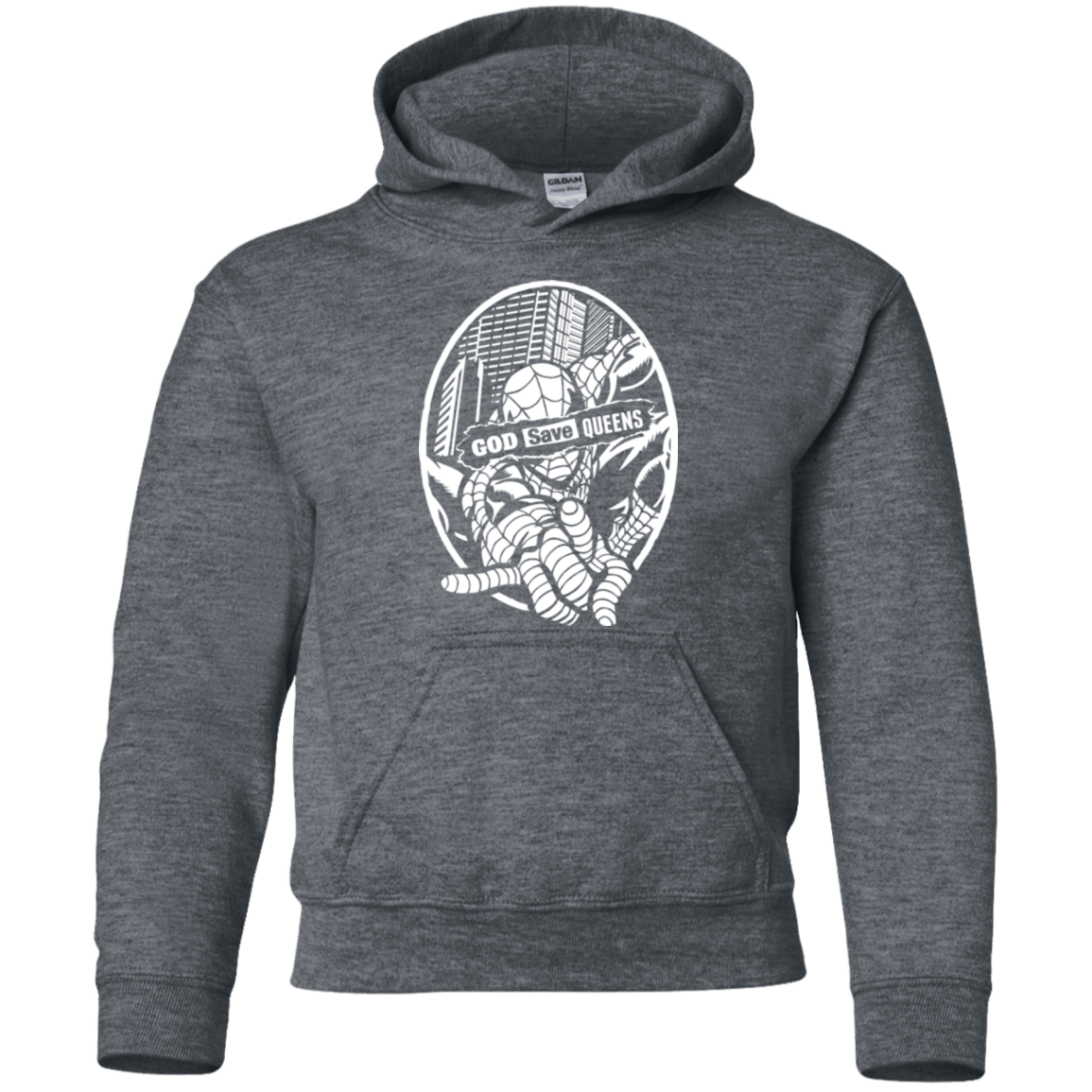 Sweatshirts Dark Heather / YS GOD SAVE QUEENS Youth Hoodie