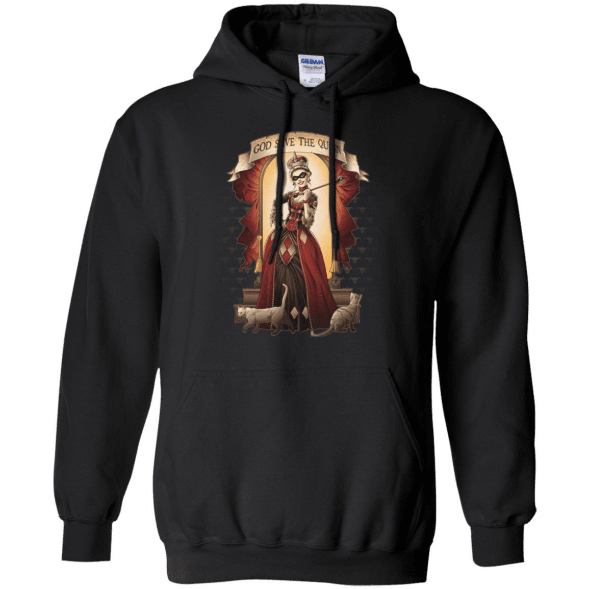 Sweatshirts Black / Small God Save The Quinn Pullover Hoodie