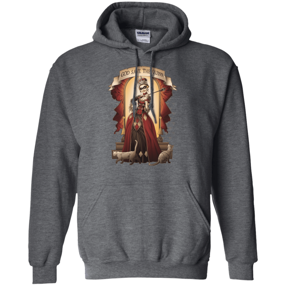 Sweatshirts Dark Heather / Small God Save The Quinn Pullover Hoodie
