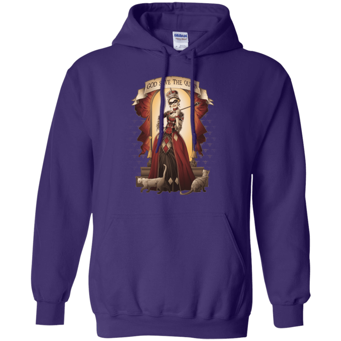 Sweatshirts Purple / Small God Save The Quinn Pullover Hoodie