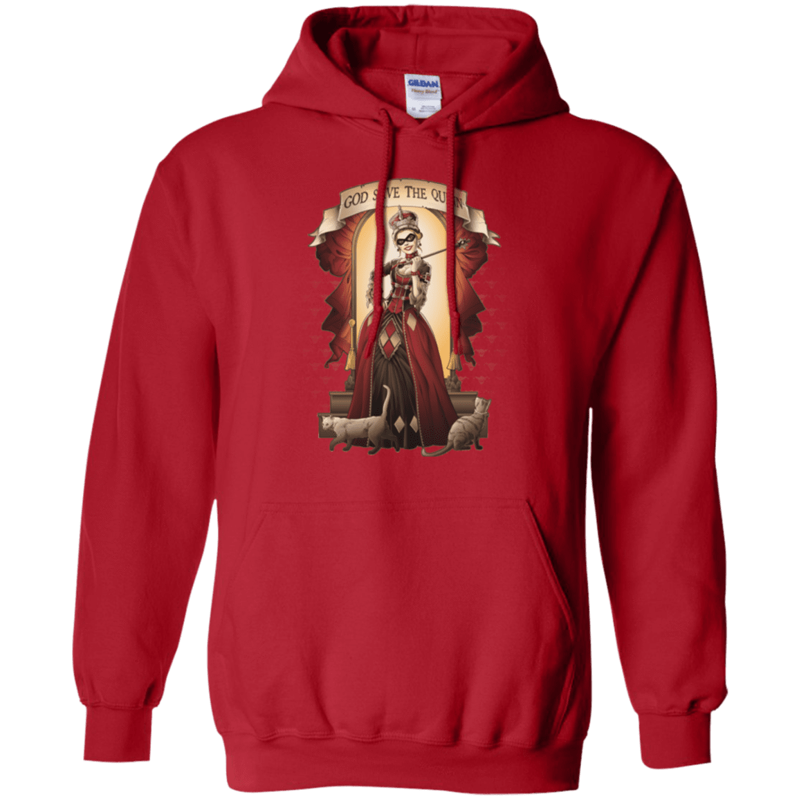 Sweatshirts Red / Small God Save The Quinn Pullover Hoodie