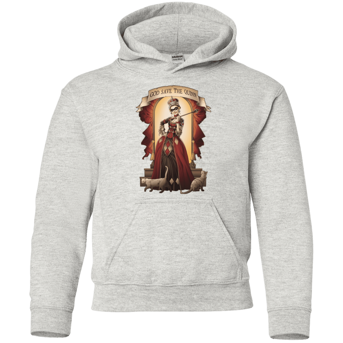 Sweatshirts Ash / YS God Save The Quinn Youth Hoodie