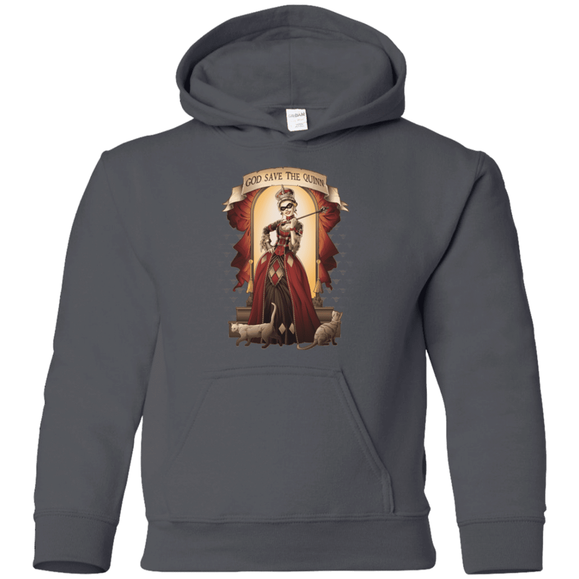 Sweatshirts Charcoal / YS God Save The Quinn Youth Hoodie