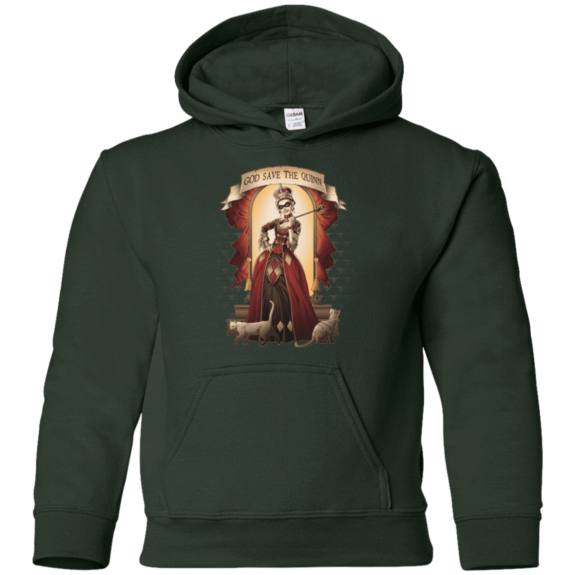 Sweatshirts Forest Green / YS God Save The Quinn Youth Hoodie