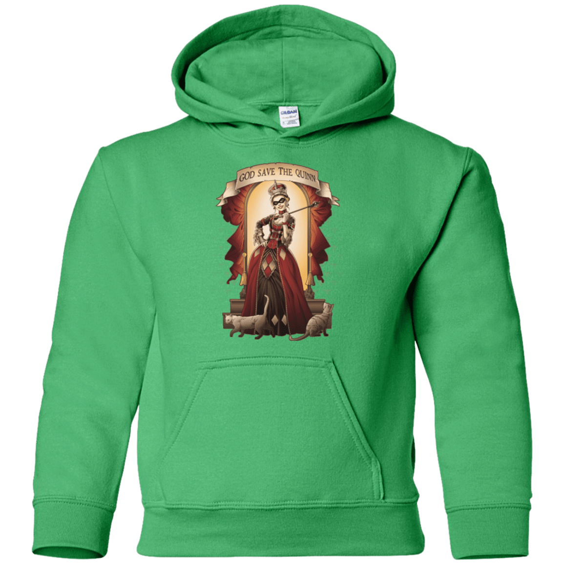 Sweatshirts Irish Green / YS God Save The Quinn Youth Hoodie