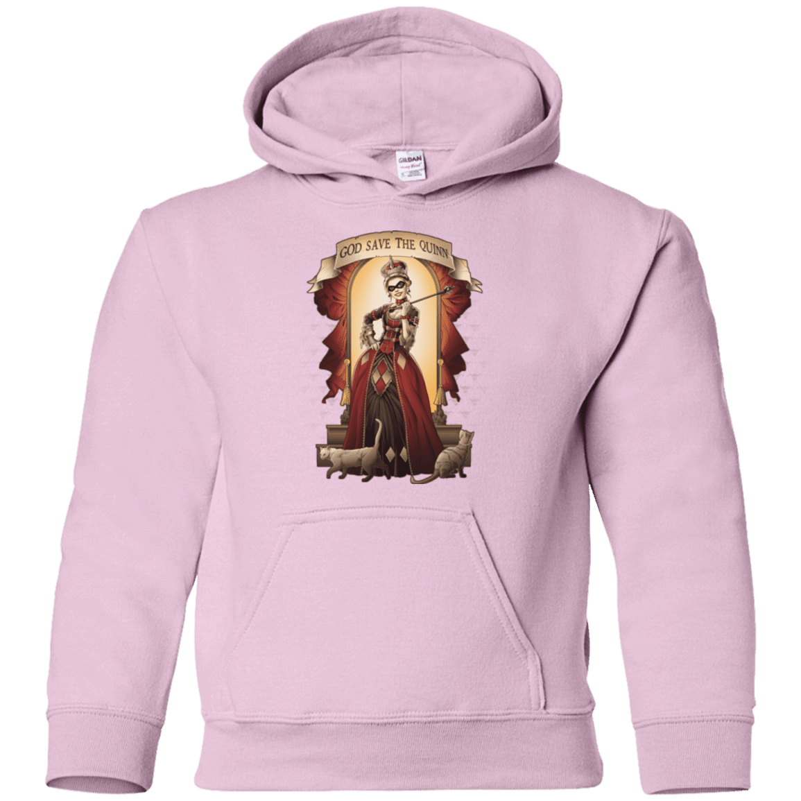 Sweatshirts Light Pink / YS God Save The Quinn Youth Hoodie