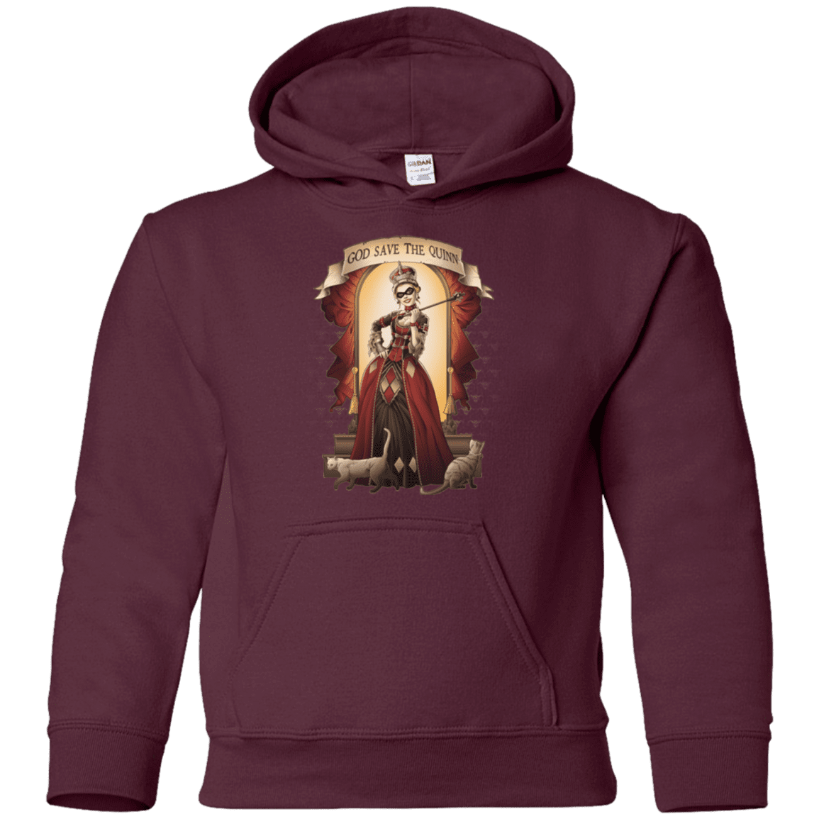 Sweatshirts Maroon / YS God Save The Quinn Youth Hoodie