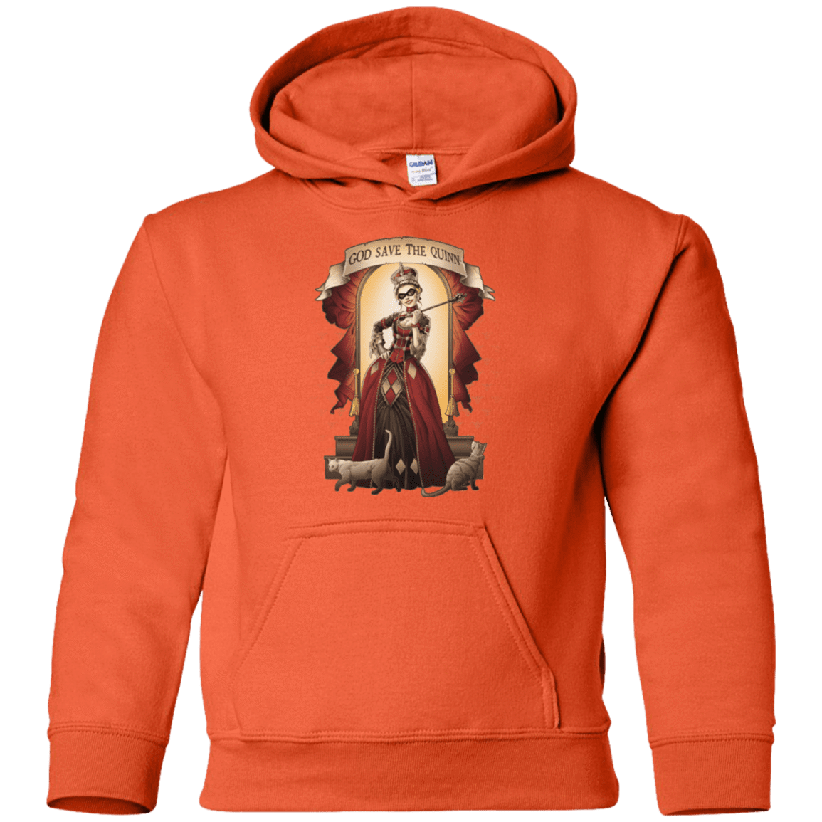 Sweatshirts Orange / YS God Save The Quinn Youth Hoodie