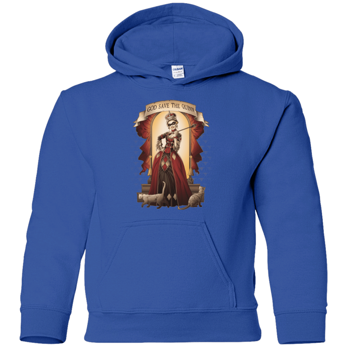 Sweatshirts Royal / YS God Save The Quinn Youth Hoodie