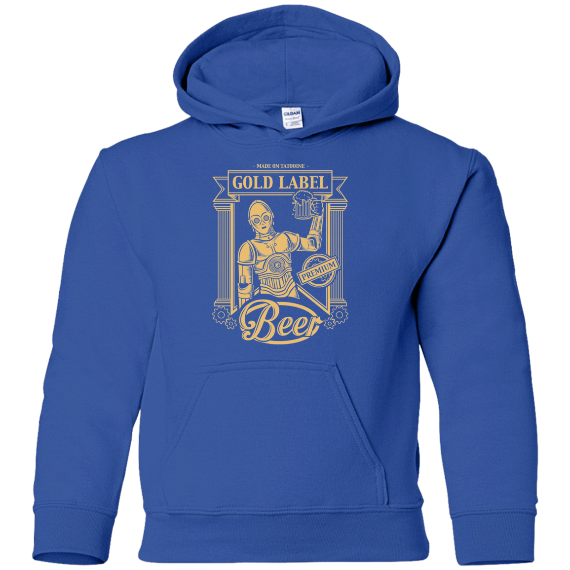 Sweatshirts Royal / YS Gold Label Beer Youth Hoodie
