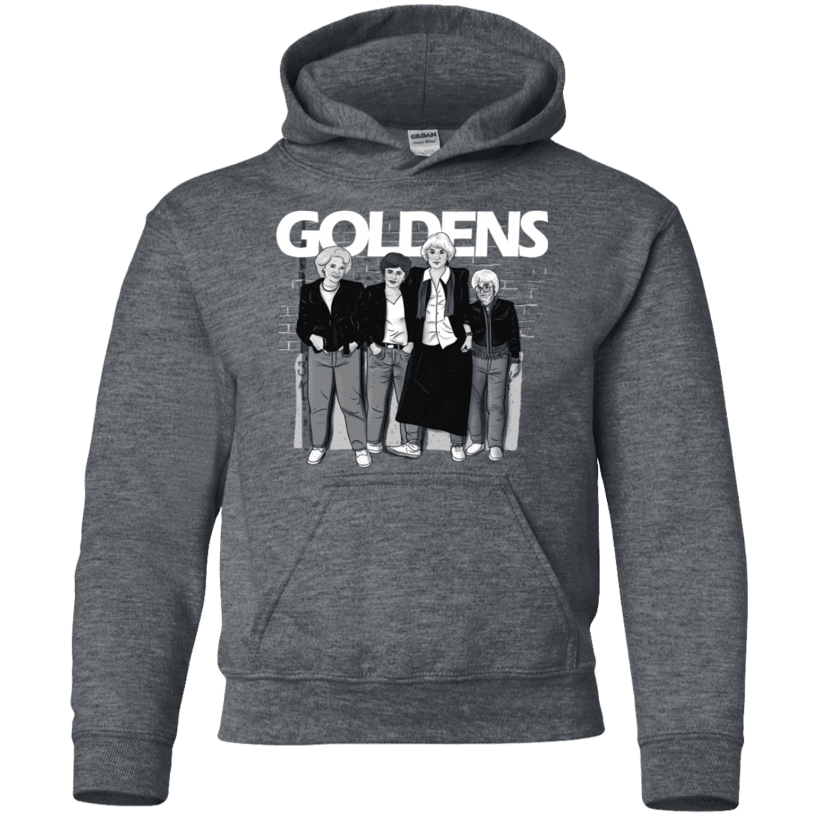 Sweatshirts Dark Heather / YS Goldens Youth Hoodie