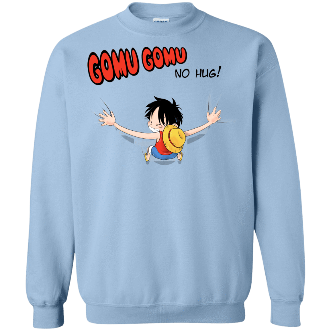 Sweatshirts Light Blue / Small Gomu Gomu no Hug Crewneck Sweatshirt