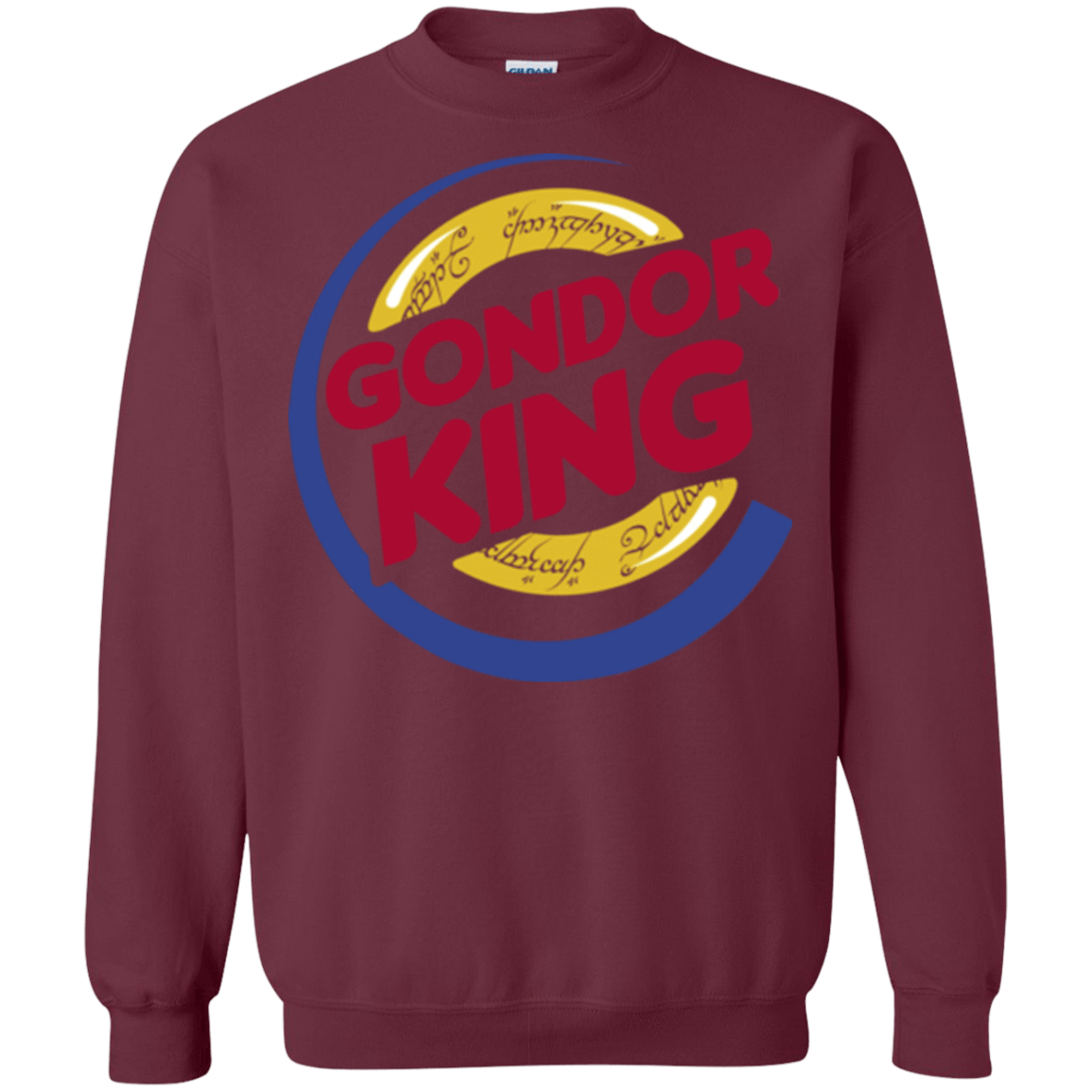 Sweatshirts Maroon / Small Gondor King Crewneck Sweatshirt