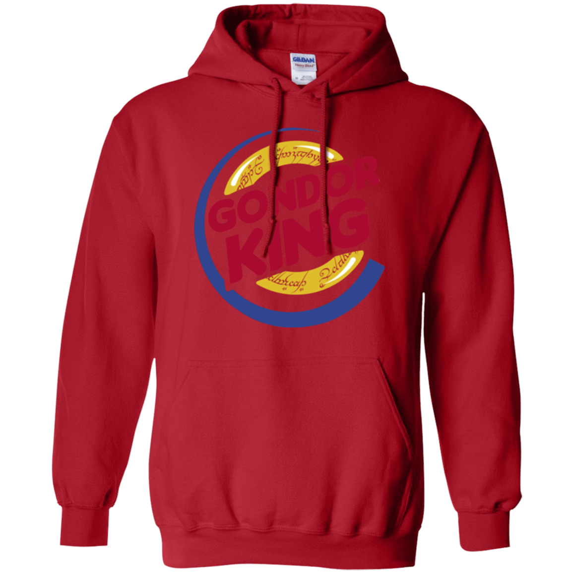 Sweatshirts Red / Small Gondor King Pullover Hoodie
