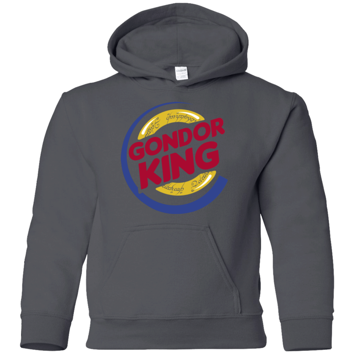Sweatshirts Charcoal / YS Gondor King Youth Hoodie