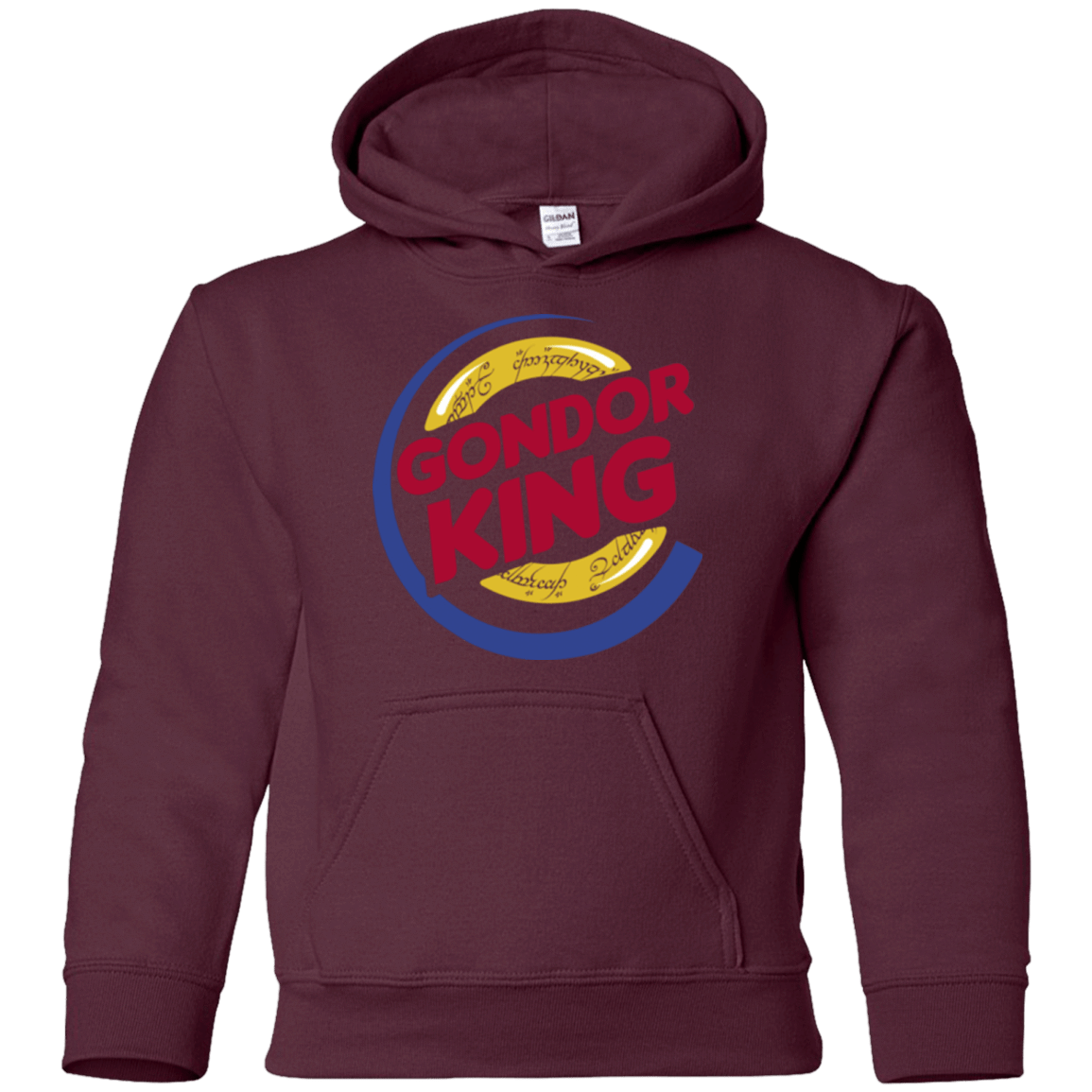 Sweatshirts Maroon / YS Gondor King Youth Hoodie