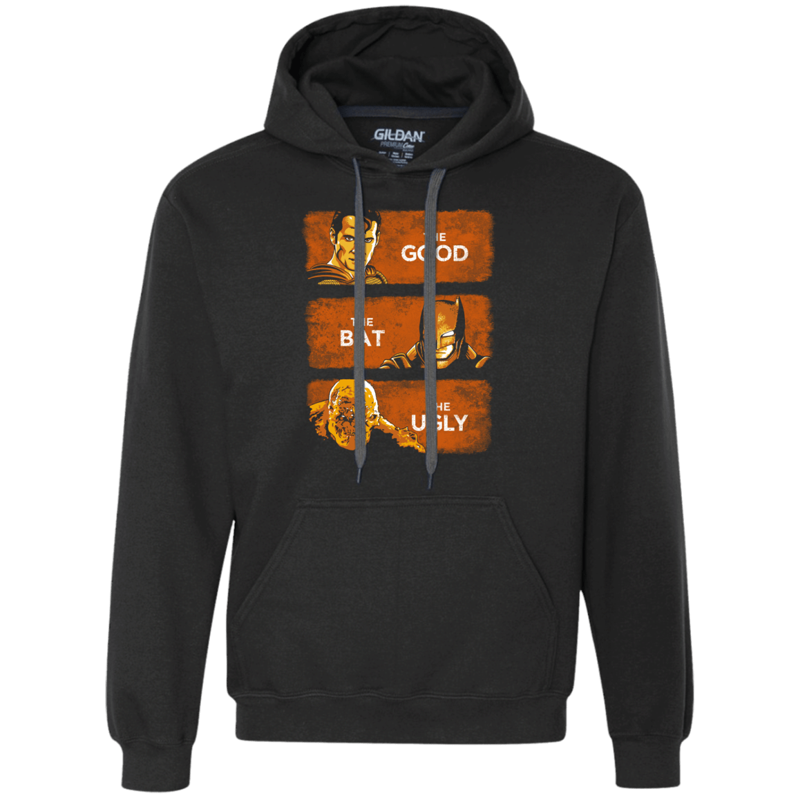 Sweatshirts Black / S Good, Bat, Ugly Premium Fleece Hoodie