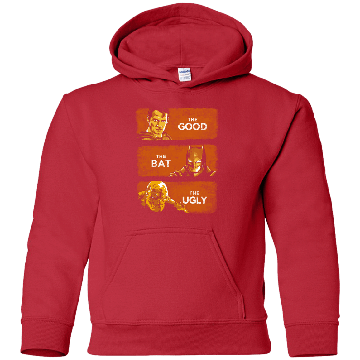Sweatshirts Red / YS Good, Bat, Ugly Youth Hoodie