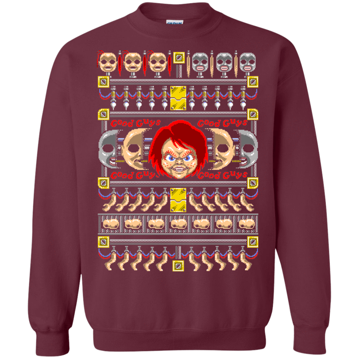 Sweatshirts Maroon / Small Good Guy Ugly Sweater Crewneck Sweatshirt