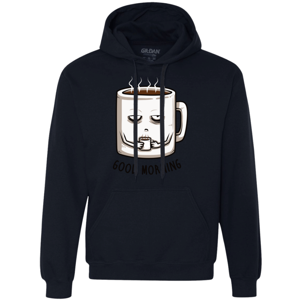 Sweatshirts Navy / Small Good morning Premium Fleece Hoodie