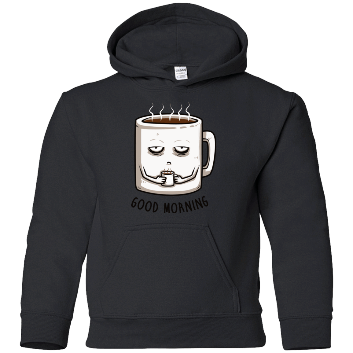 Sweatshirts Black / YS Good morning Youth Hoodie