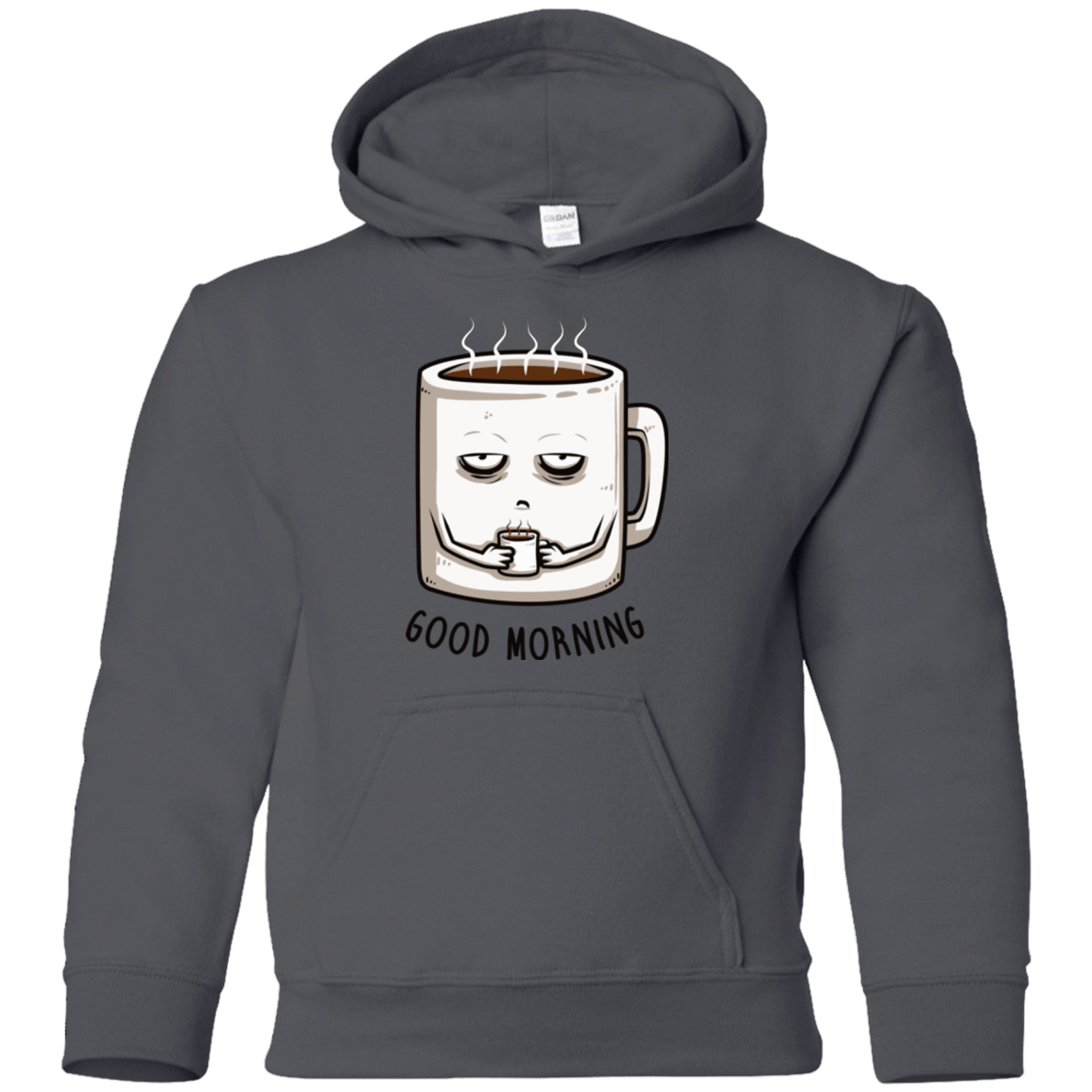 Sweatshirts Charcoal / YS Good morning Youth Hoodie