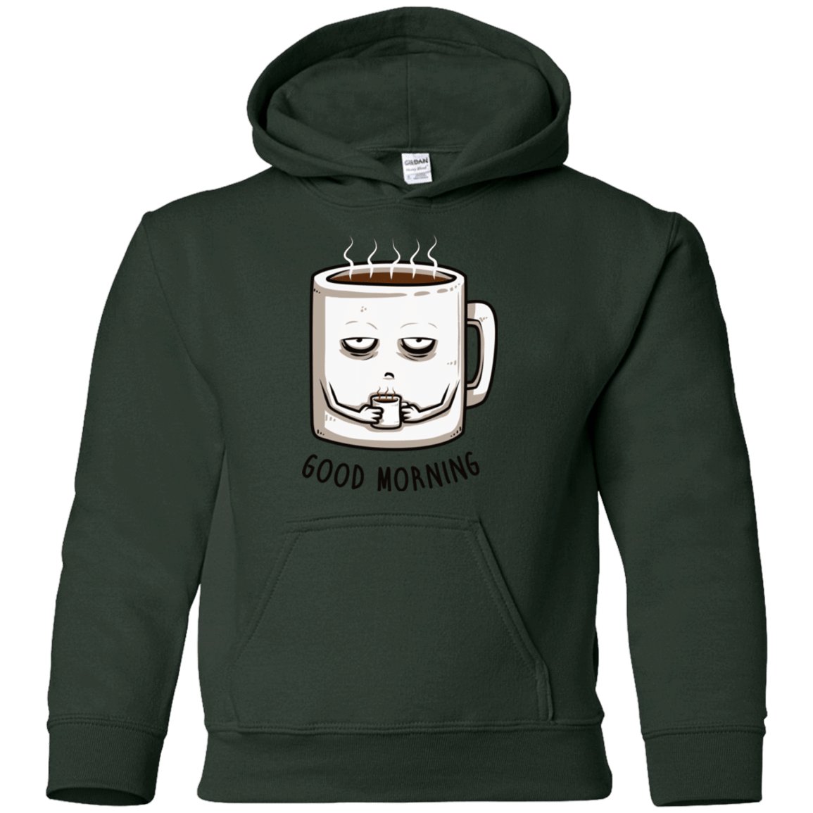 Sweatshirts Forest Green / YS Good morning Youth Hoodie