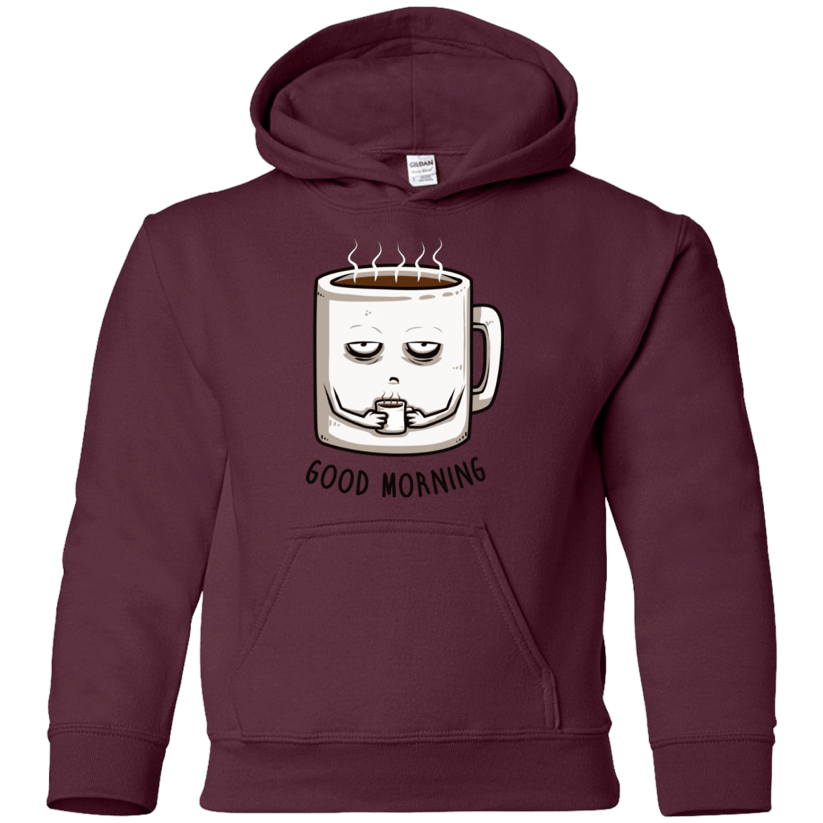Sweatshirts Maroon / YS Good morning Youth Hoodie