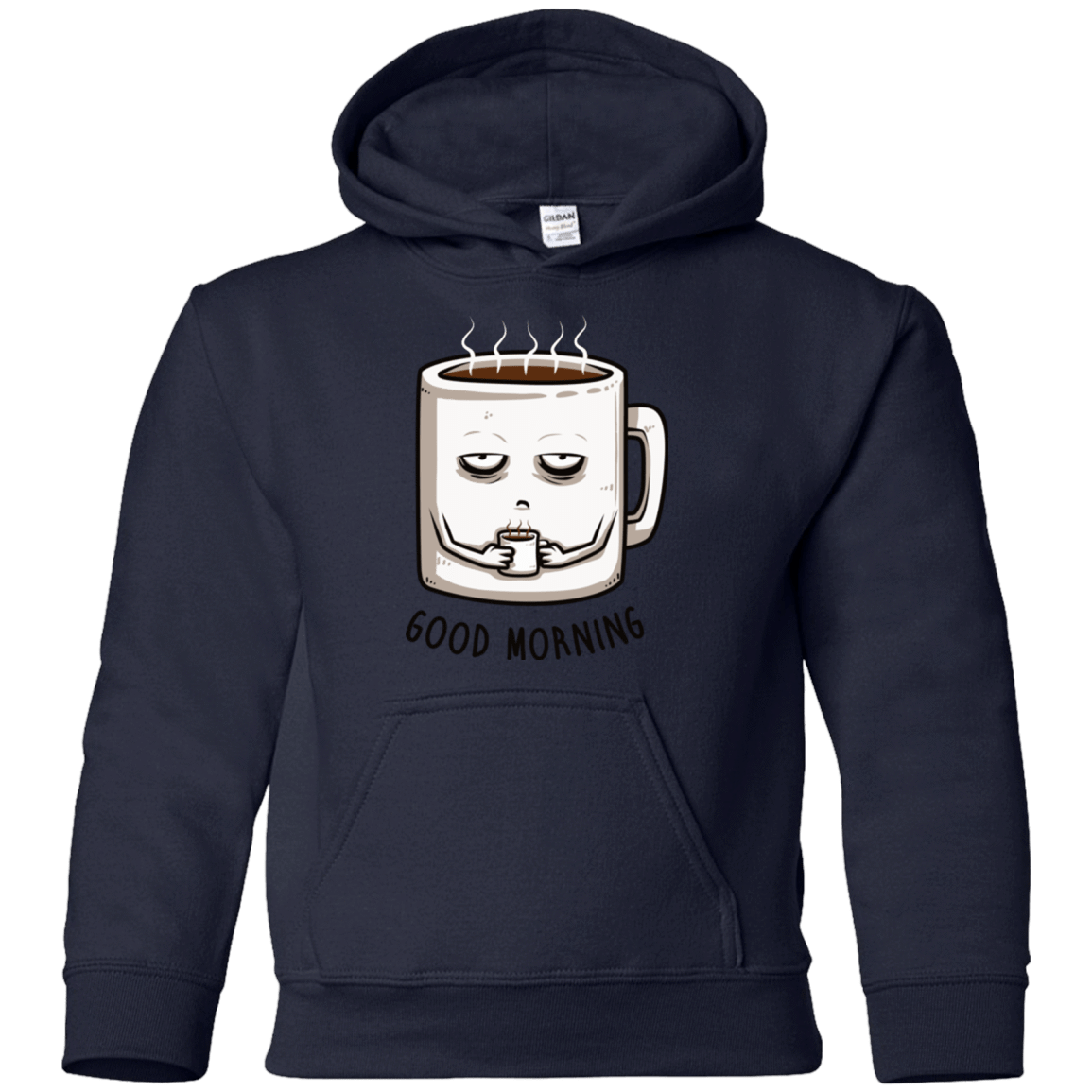 Sweatshirts Navy / YS Good morning Youth Hoodie