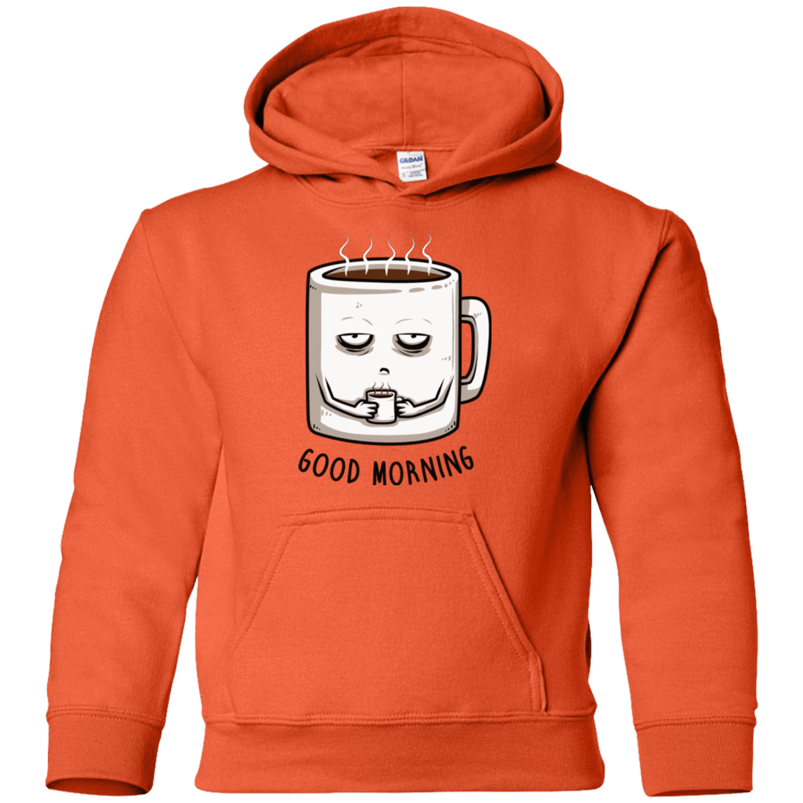 Sweatshirts Orange / YS Good morning Youth Hoodie