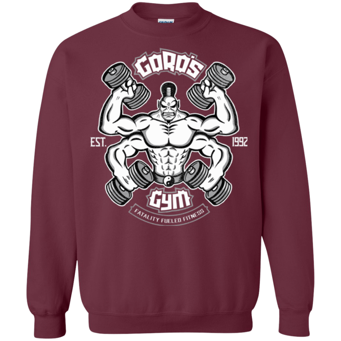 Sweatshirts Maroon / Small Goros Gym Crewneck Sweatshirt