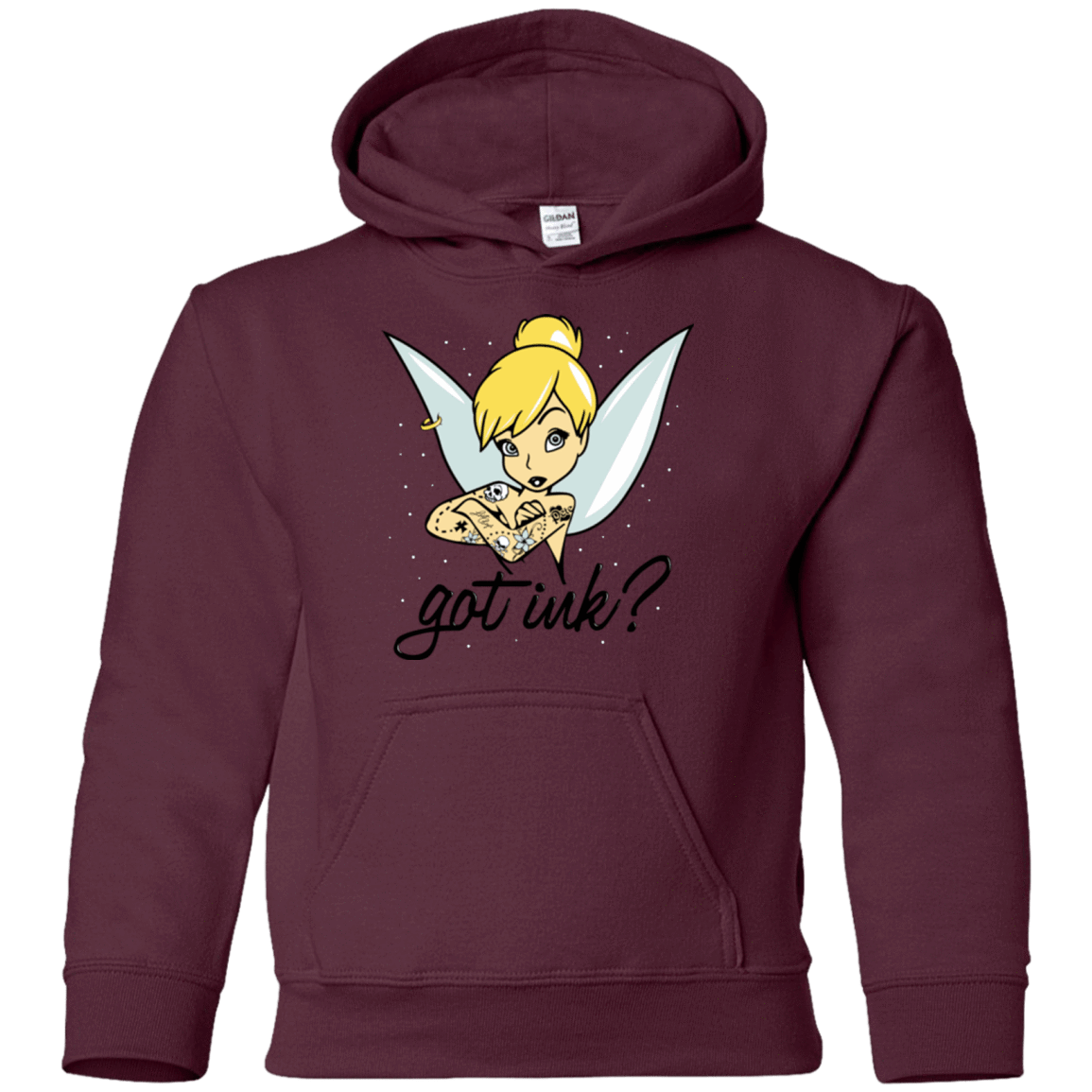 Sweatshirts Maroon / YS Got Ink Youth Hoodie
