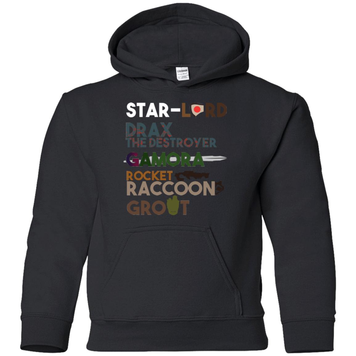 Sweatshirts Black / YS GOTG Hel Youth Hoodie