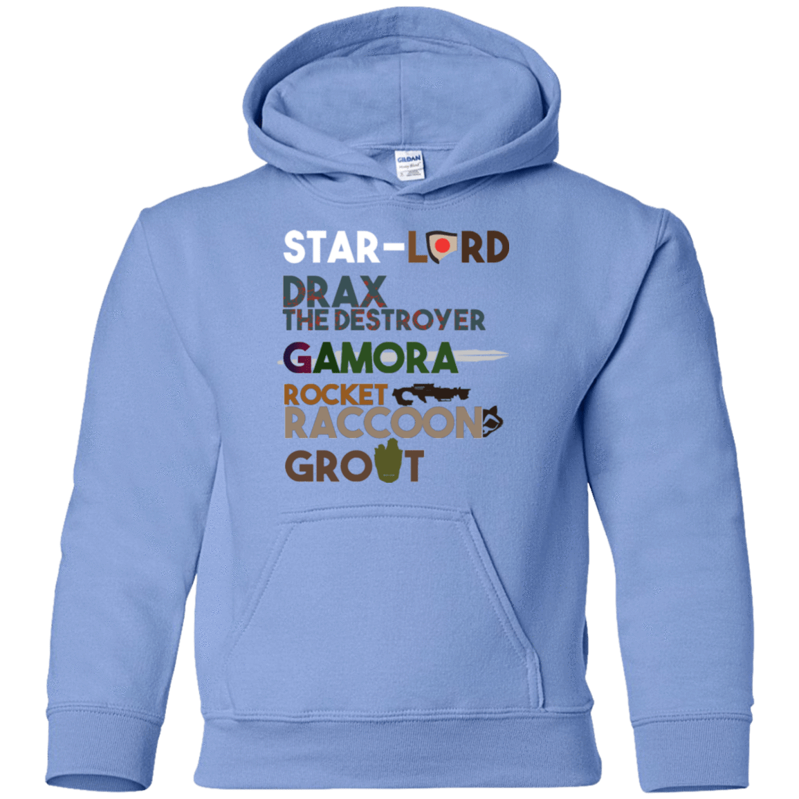 Sweatshirts Carolina Blue / YS GOTG Hel Youth Hoodie