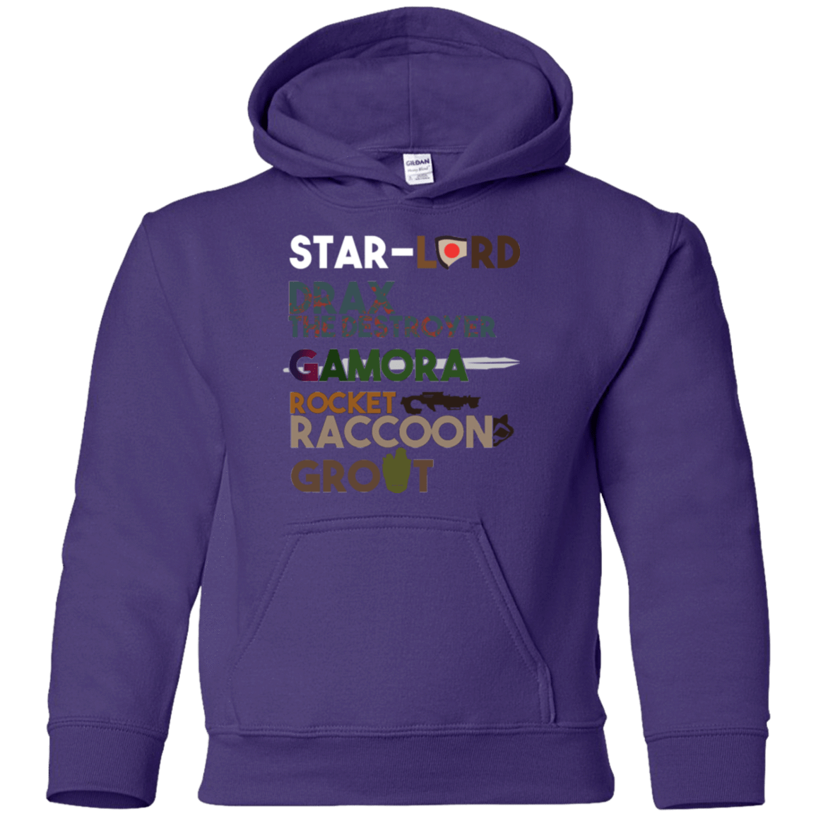 Sweatshirts Purple / YS GOTG Hel Youth Hoodie