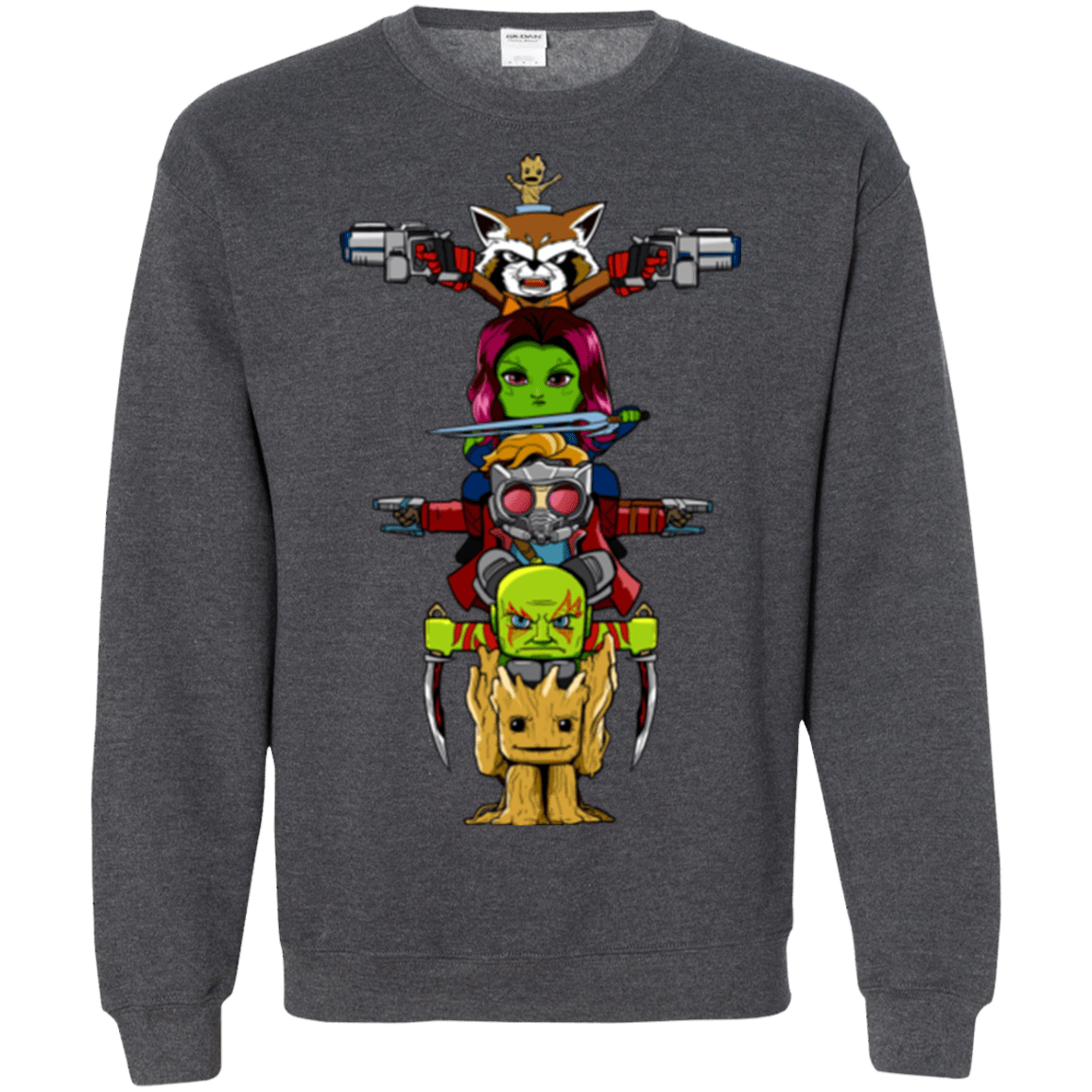 Sweatshirts Dark Heather / Small GOTG Totem Crewneck Sweatshirt