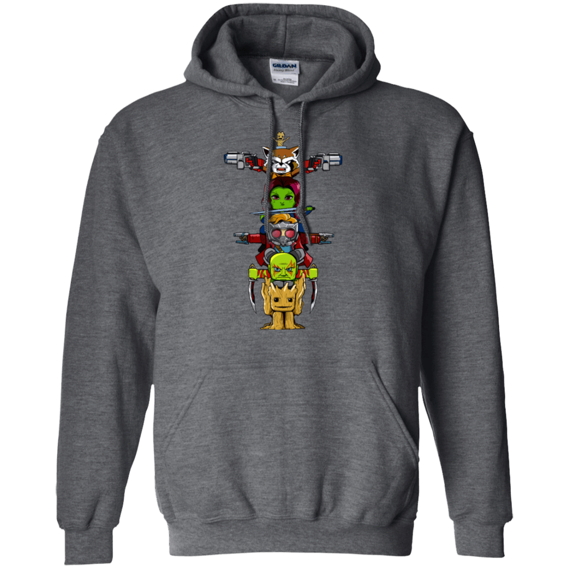 Sweatshirts Dark Heather / Small GOTG Totem Pullover Hoodie