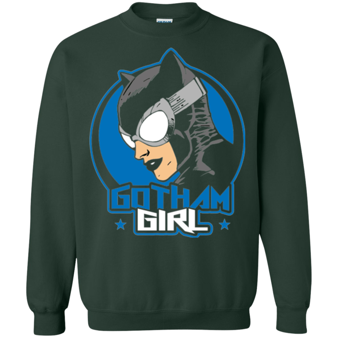 Sweatshirts Forest Green / Small Gotham Girl Crewneck Sweatshirt