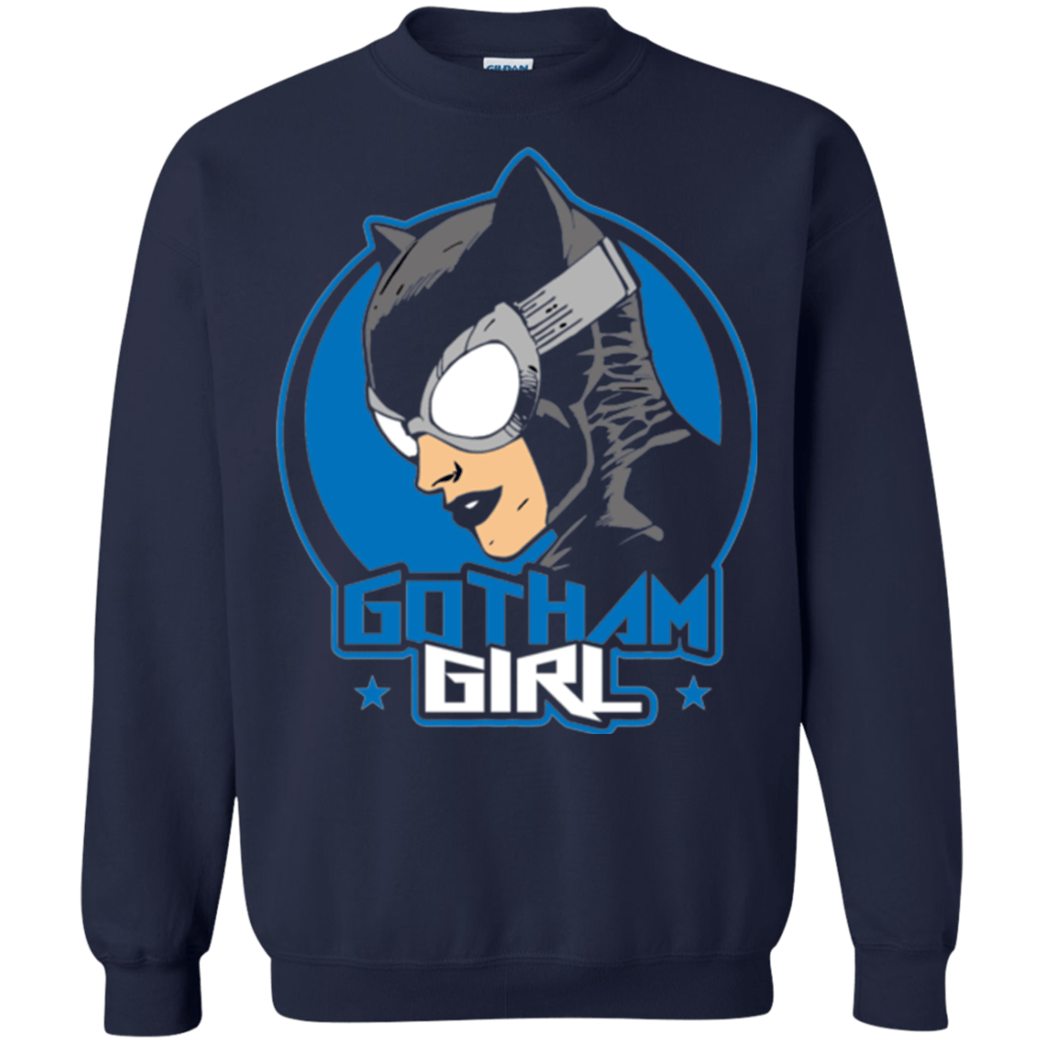 Sweatshirts Navy / Small Gotham Girl Crewneck Sweatshirt