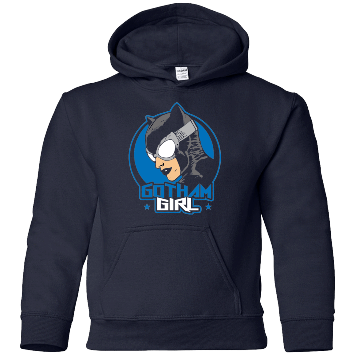 Sweatshirts Navy / YS Gotham Girl Youth Hoodie